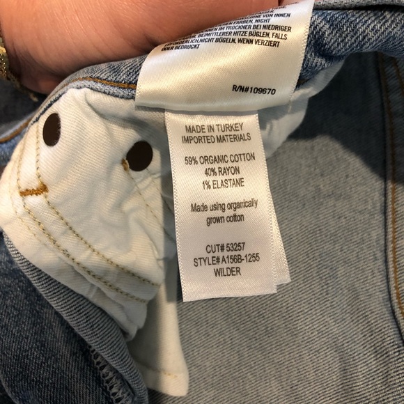 Agolde High Rise Straight Leg Jeans - Picture 5 of 6